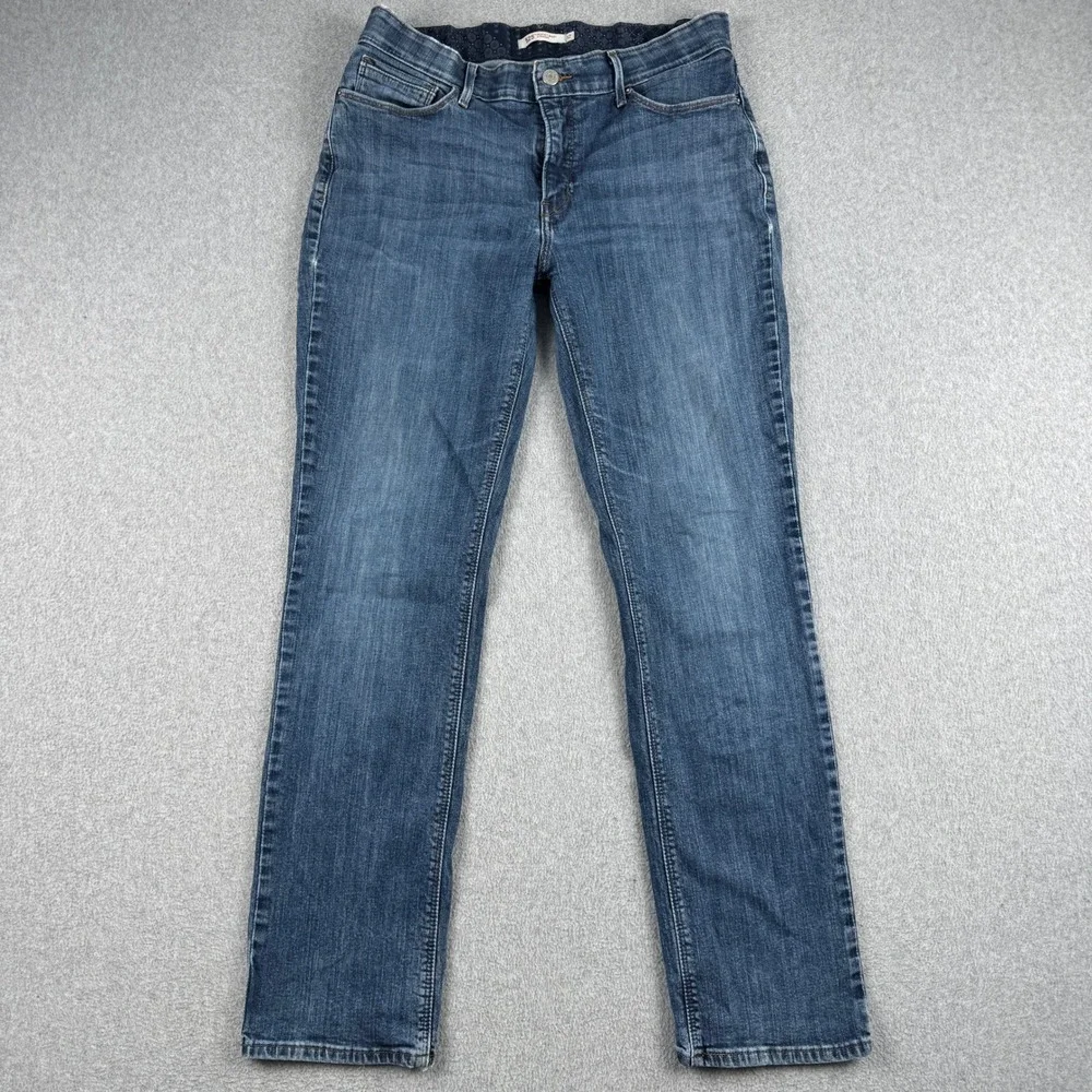 Levi's Jeans Womens 12 525 Perfect Waist Straight Blue Denim 15564-0028